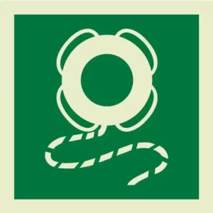 Lifebuoy with line IMO Sign - IMPA