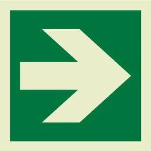 Directional arrow IMO Sign - IMPA