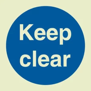 Keep clear (Glow in the dark) - IMPA