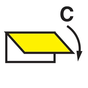 Closing device for cargo spaces ventilation inlet or outlet IMO Sign - IMPA