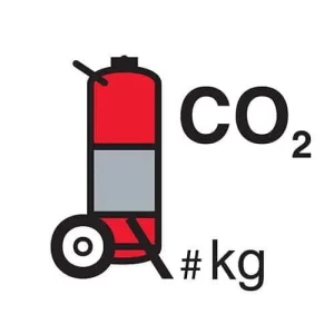 CO2 wheeled fire extinguisher - IMPA