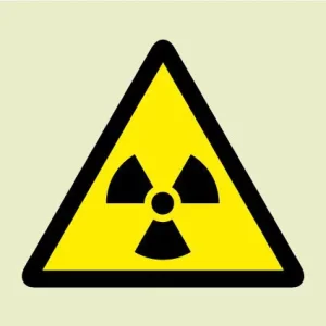 Radioactive symbol (Glow in the dark) IMO Sign - IMPA