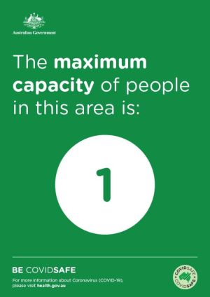 CovidSafe Maximum Capacity In This Area