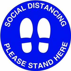 Floor Marking Sign – Please Stand here V2