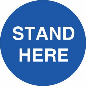 Floor Marking Sign – Stand here