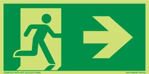 BCA – Running Man Exit RIGHT 24M Luminous Sign