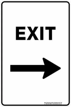 Carpark Exit Arrow Right