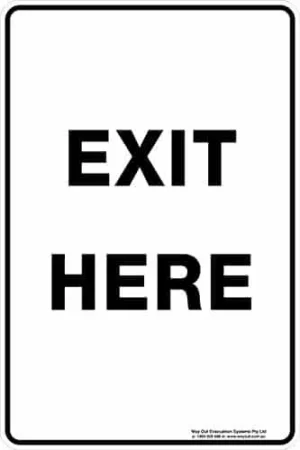 Carpark Exit Here