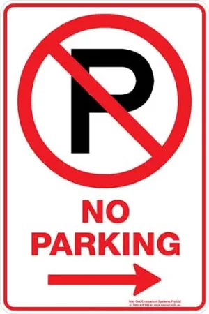 Carpark No Parking P Arrow Right