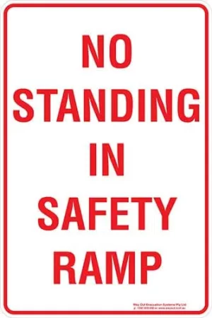 Carpark No Standing In Safety Ramp