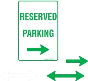 Carpark Reserved Parking Arrow Right