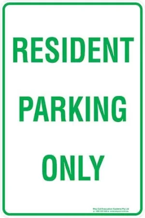 Carpark Resident Parking Only