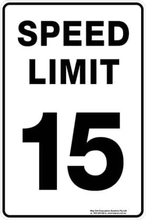 Carpark Speed Limit 15