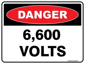 Danger 6600 Volts