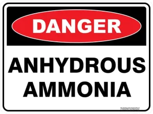 Danger Anhydrous Ammonia