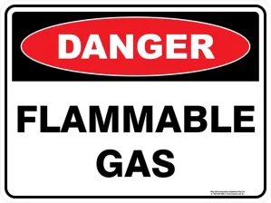 Danger Flammable Gas