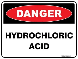 Danger Hydrochloric Acid