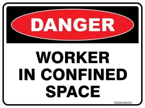 Danger Worker In Confined Space