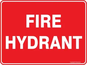 Fire Fire Hydrant Text