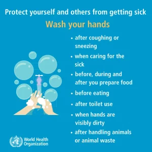 WHO – Wash your hands – Sign 2