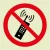 No mobile phone symbol IMO Sign PSS011