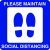 Carpet Floor Marking Sign – Please Maintain Social Distancing