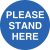 Floor Marking Sign – Please Stand Here