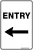 Carpark Entry Arrow Left