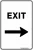 Carpark Exit Arrow Right