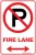 Carpark Fire Lane P Span Arrow