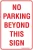 Carpark No Parking Beyond This Sign