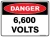 Danger 6600 Volts