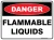 Danger Flammable Liquids