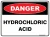 Danger Hydrochloric Acid