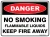 Danger No Smoking Flammable Liquids Keep Fire Away