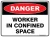 Danger Worker In Confined Space