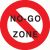 Floor Marking Sign – No Go Zone