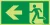 Running Man Exit LEFT 24M Luminous Sign